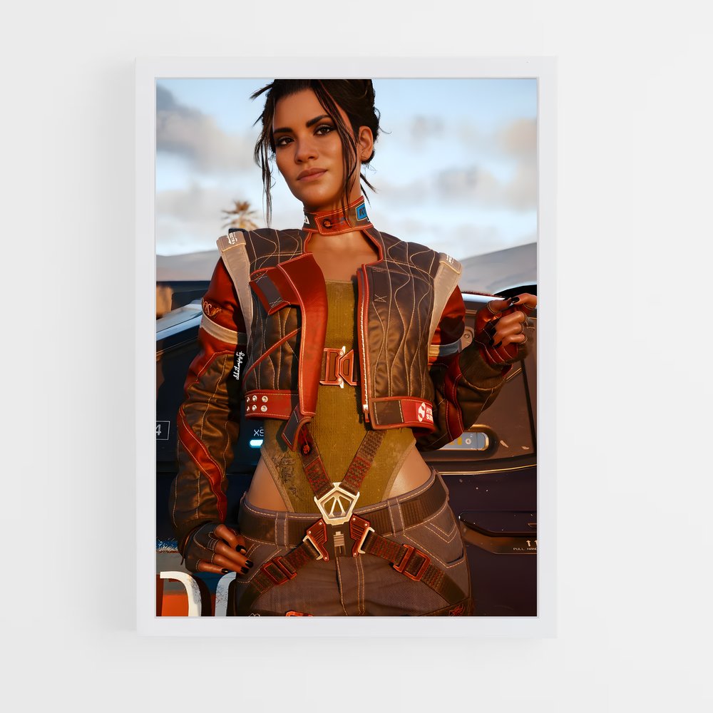 Poster Panam palmer Adossée – affiche Cyberpunk (vue 3)